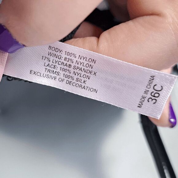 Victoria's Secret Y2K Beaded Chemise Bra size 36 C - Picture 10 of 11